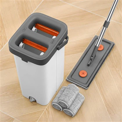 Швабра и ведро с набором отжима